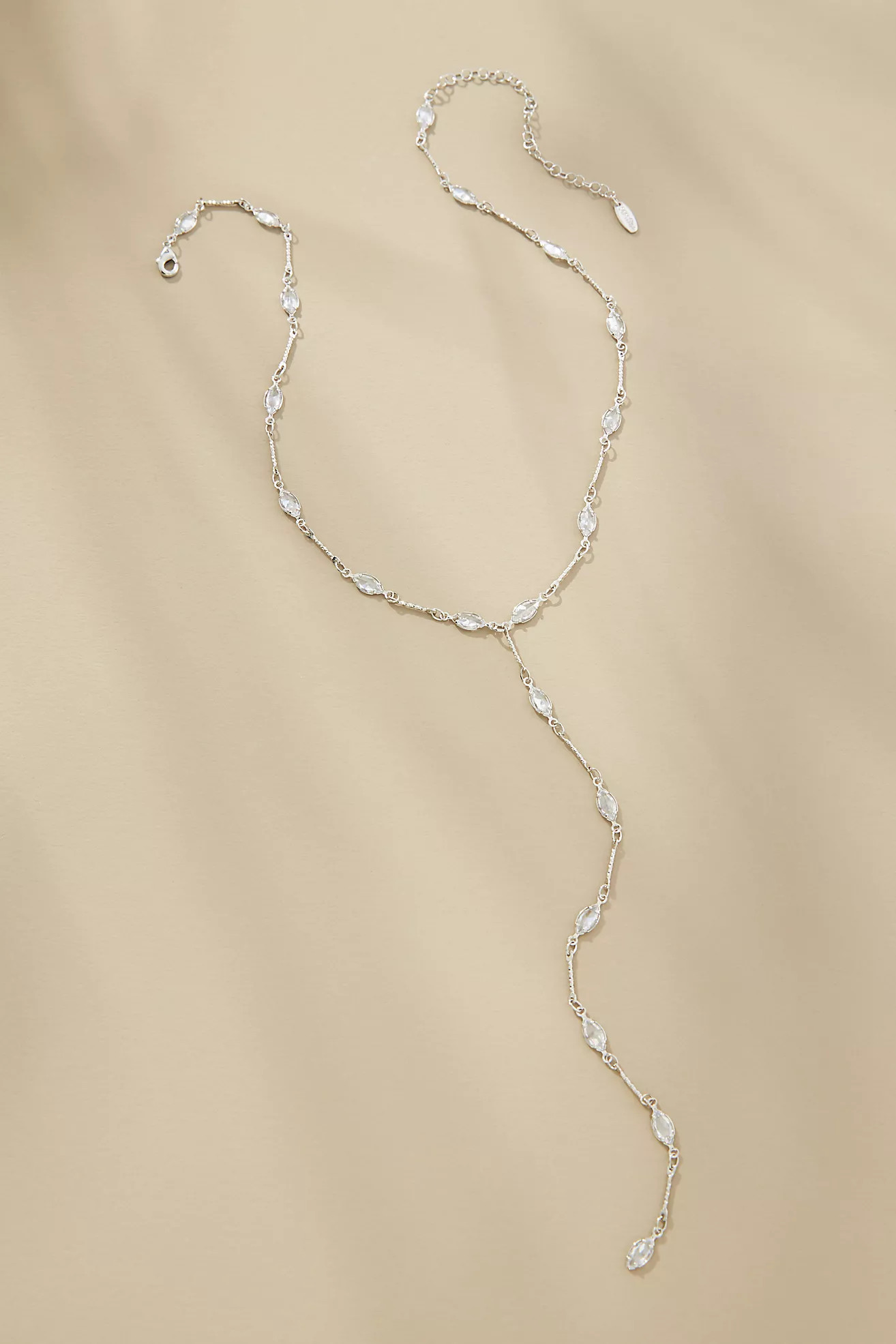 Faceted Crystal Lariat Necklace | Anthropologie (US)
