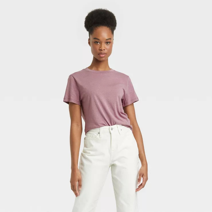 Women's Short Sleeve Slim Fit T-Shirt - A New Day™ | Target