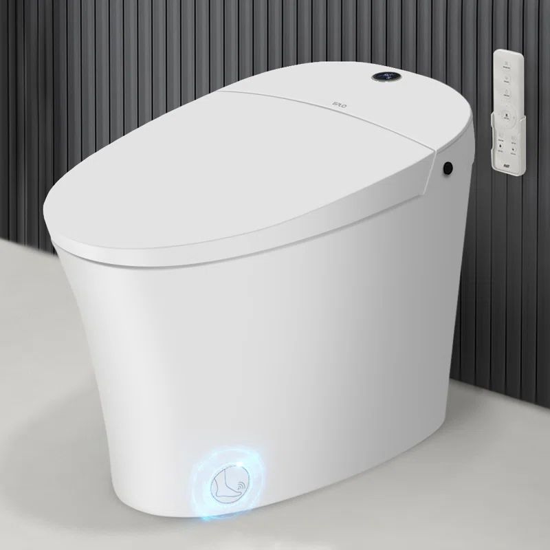 Smart Bidet Toilet, Dual-Flush Elongated Toilet Bidet,Warm Water Clear,Auto Flush,Tankless One-Pi... | Wayfair North America