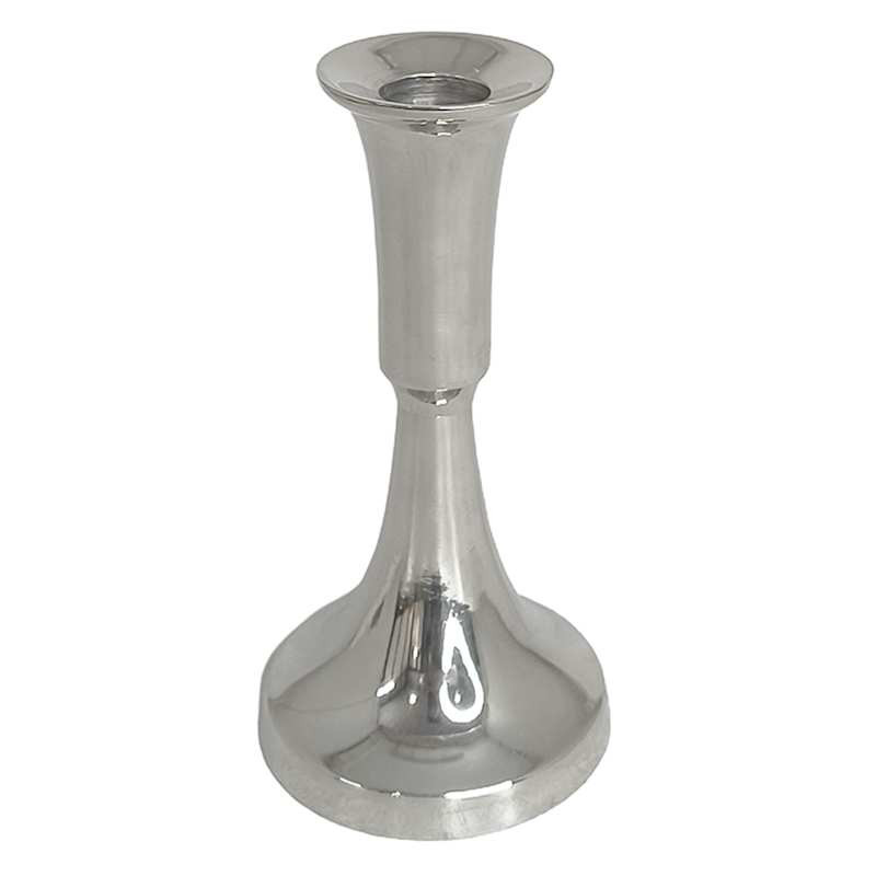 Silver Metal Taper Candleholder, 6" | At Home