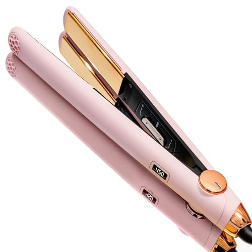 TYMO Flat Iron Hair Straightener and Curler 2 in 1 with 10s Fast Heating, 1 Inch Professional Titanium Straightening Curling Iron with 32 Adjustable Temp and Automatic Shut Off | Amazon (US)