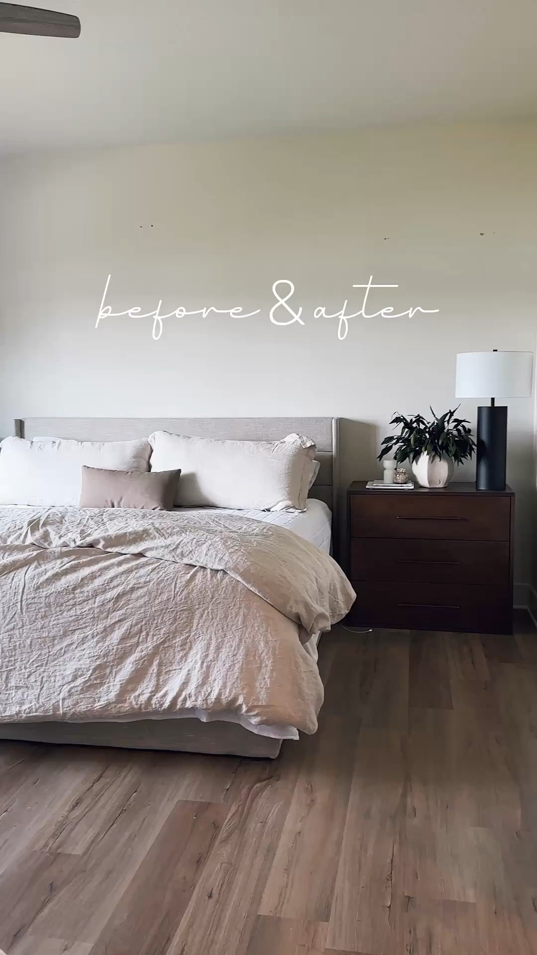 It’s wild how this faux stone wall transformation took under 10 hours and just a few hundred dollars 😳
The result? A modern bedroom accent wall that looks totally designer — without the price tag.

Here’s how I did it:
1️⃣ Frame a faux wall with 2x4s + panel board for added depth
2️⃣ Paint in a rich, moody shade for contrast
3️⃣ Attach faux stone panels with a brad nailer
4️⃣ Shave, caulk + touch up seams with paint for a natural look
5️⃣ Add LED strip lighting for that cozy glow ✨

Shop the faux stone panels, paint, and lighting directly on my LTK ✦

#LTKSaleAlert #LTKStyleTip #LTKHome