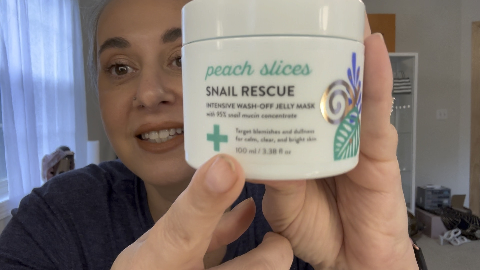 Peach slices snail rescue mask! Silicone and paraben free. As well and cruelty and alcohol free! Use 2-3X weekly for glass skin 

#LTKunder50 #LTKover40 #LTKmidsize