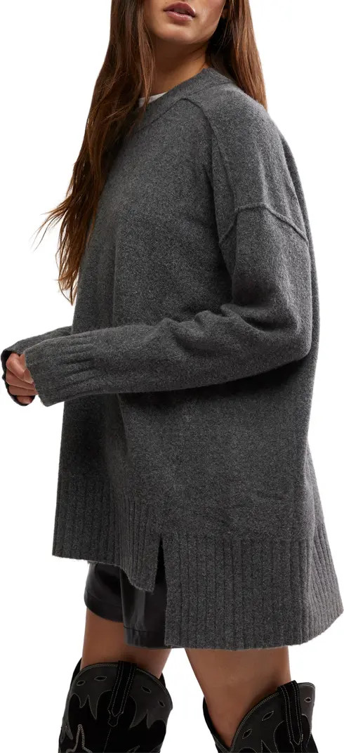 Free People Phoebe High-Low Tunic Sweater | Nordstrom | Nordstrom