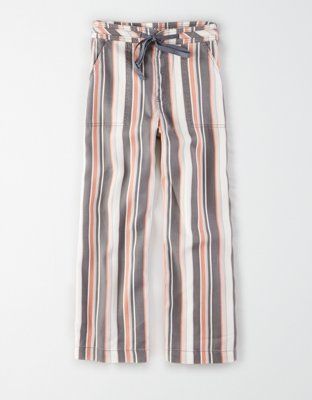 AE Super High-Waisted Wide Leg Crop Pant | American Eagle Outfitters (US & CA)