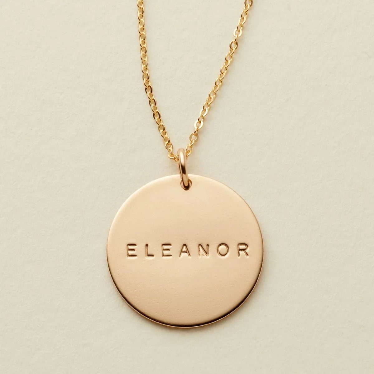Made By Mary Name Disc Necklace | Hand Stamped & Handmade | Made by Mary (US)
