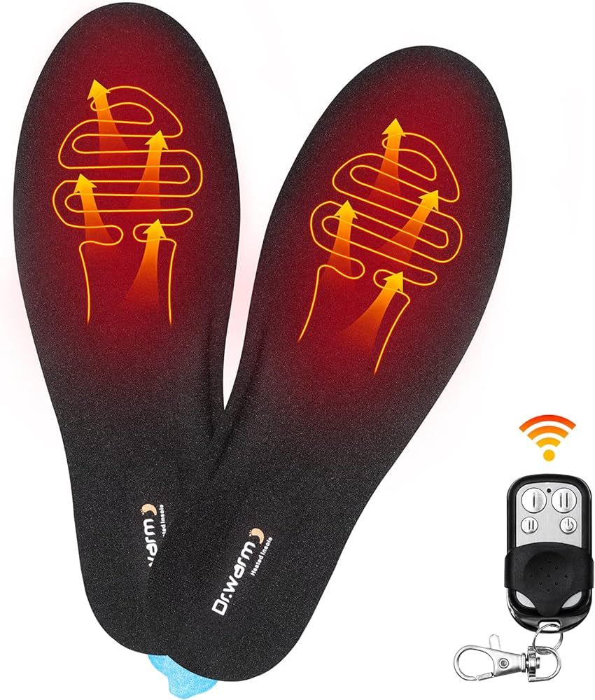 Dr.Warm Rechargeable Heated Insole with Remote Control Switch Wireless Thermal Insoles for Huntin... | Amazon (US)