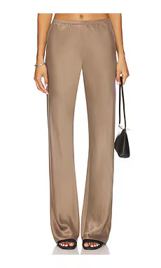EAVES x Coco Loretta Silk Bias Pant in Mushroom from Revolve.com | Revolve Clothing (Global)