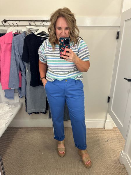 Shop Talbots flash sale 40% off!
This top ran small. I’m in a size large but need the XL
wearing a 12 in the chinos. If you want them loose fit, go your larger size. 

Talbots sale summer outfit 

#LTKfindsunder100 #LTKover40 #LTKsalealert