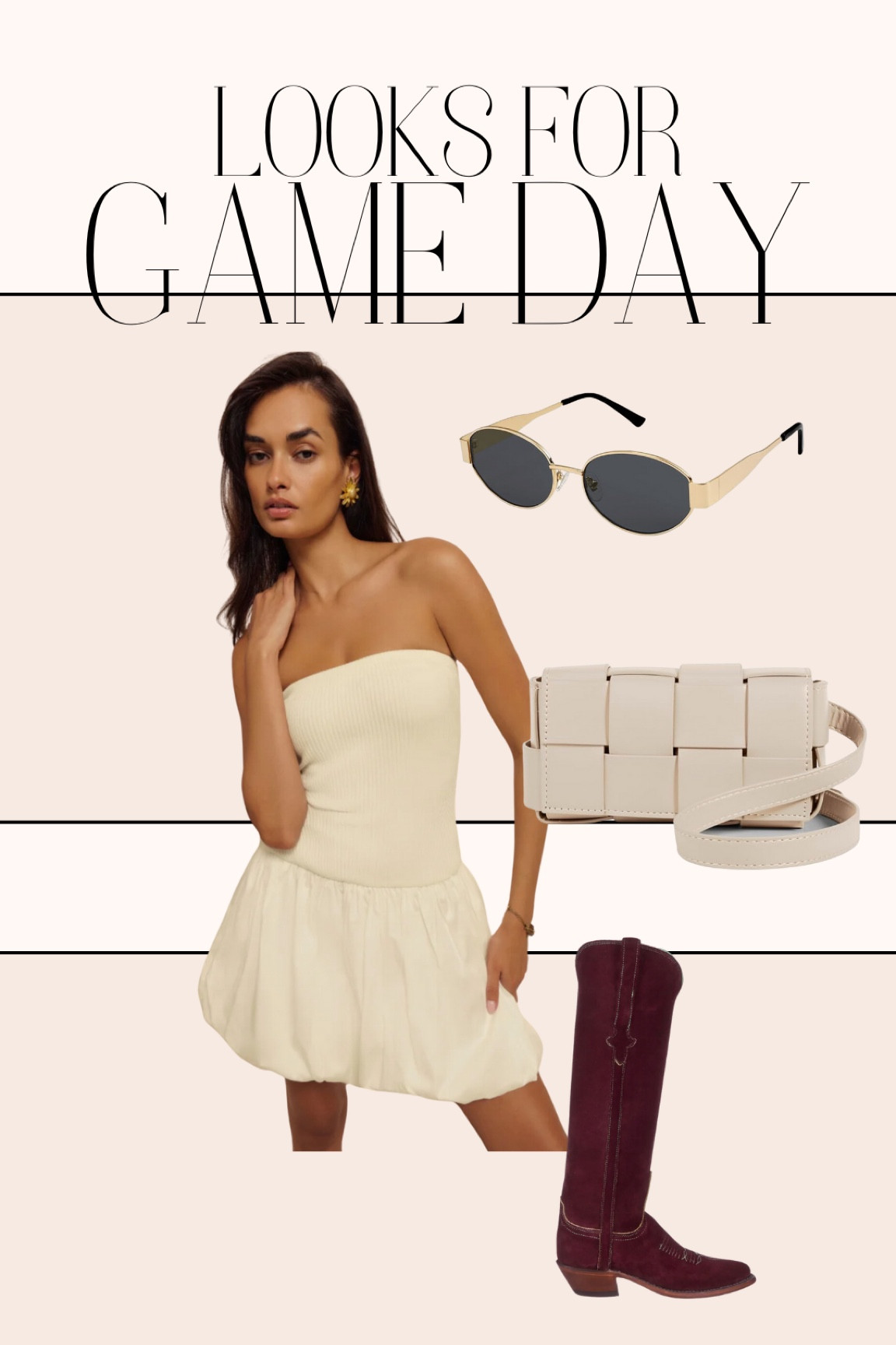 gameday look! swap the boots and bag for your school colors  

#LTKSeasonal #LTKStyleTip