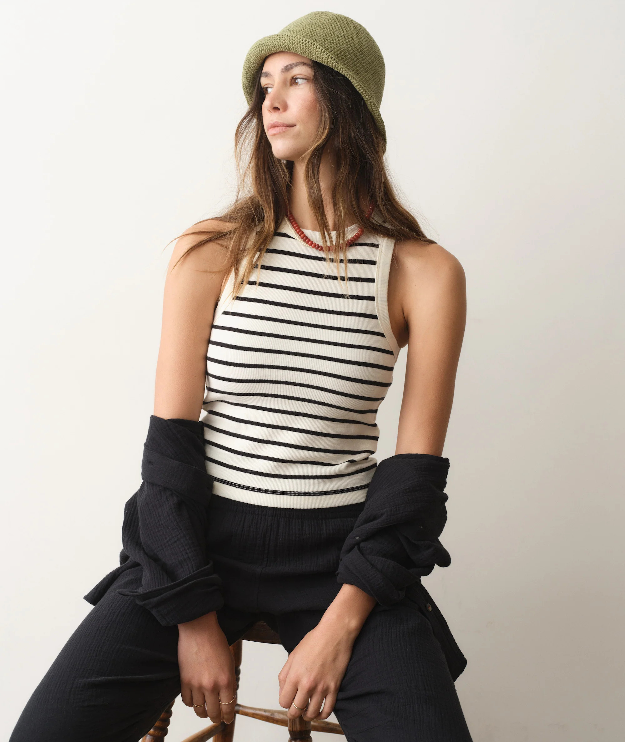 Lexi Rib High Neck Tank | Marine Layer