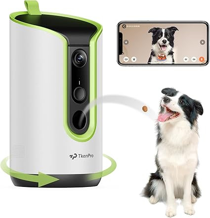 5MP Ultra HD Pet Camera - Dog Camera with Treat Dispenser, Remote Treat Tossing via Phone App, 36... | Amazon (US)