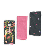 Set Of 3 Floral Halloween Kitchen Towels | Marshalls