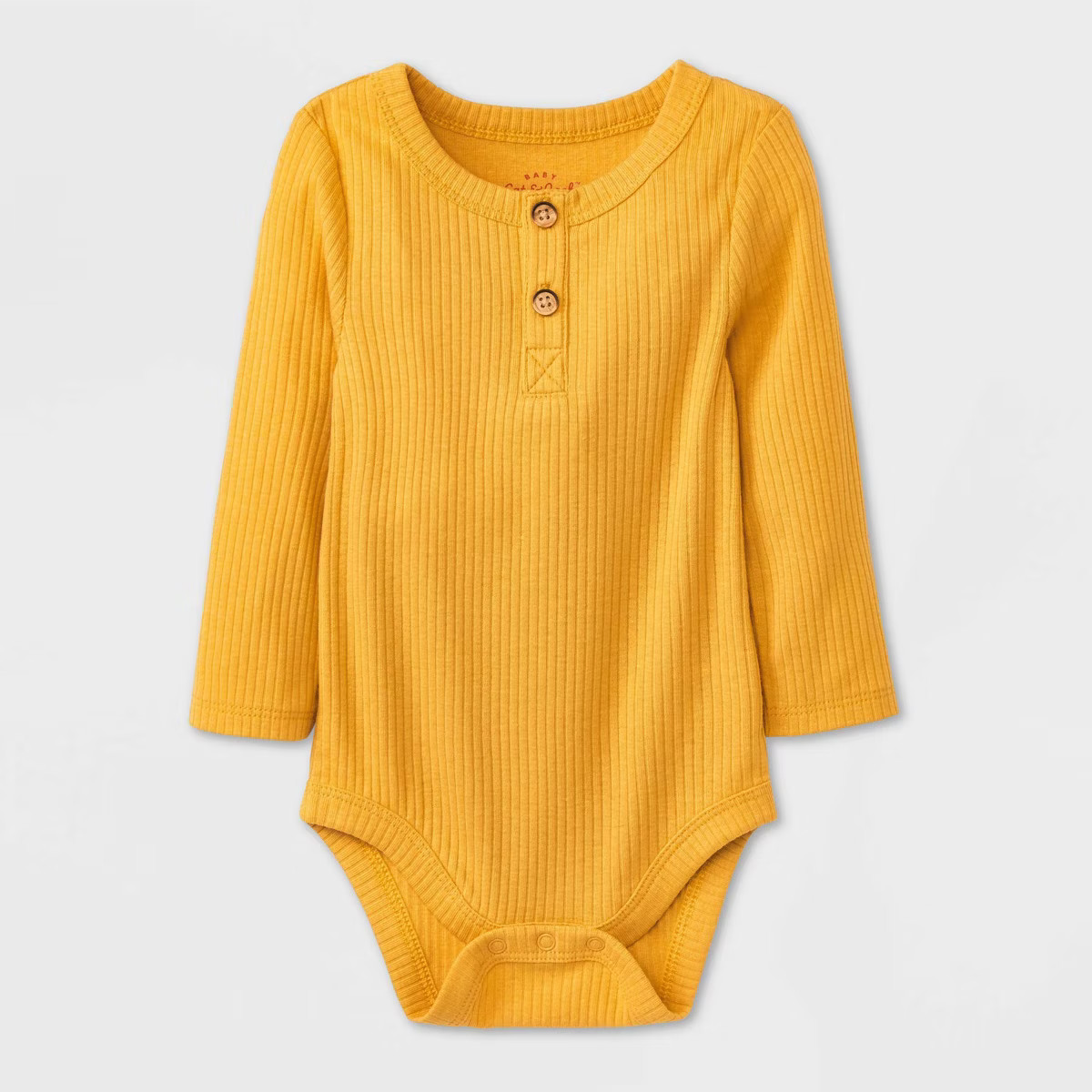 Baby Ribbed Henley Bodysuit - Cat & Jack™ | Target