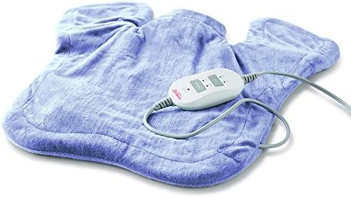 Sunbeam Sunbeam Heating and Massage Pad for Neck & Shoulder Pain Relief -XL Renue with 2 Heat & 2... | Amazon (US)