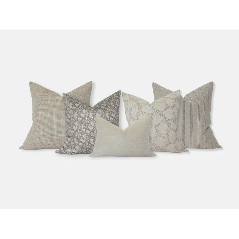 No Textured Cotton Blend Pillow Cover | Wayfair North America