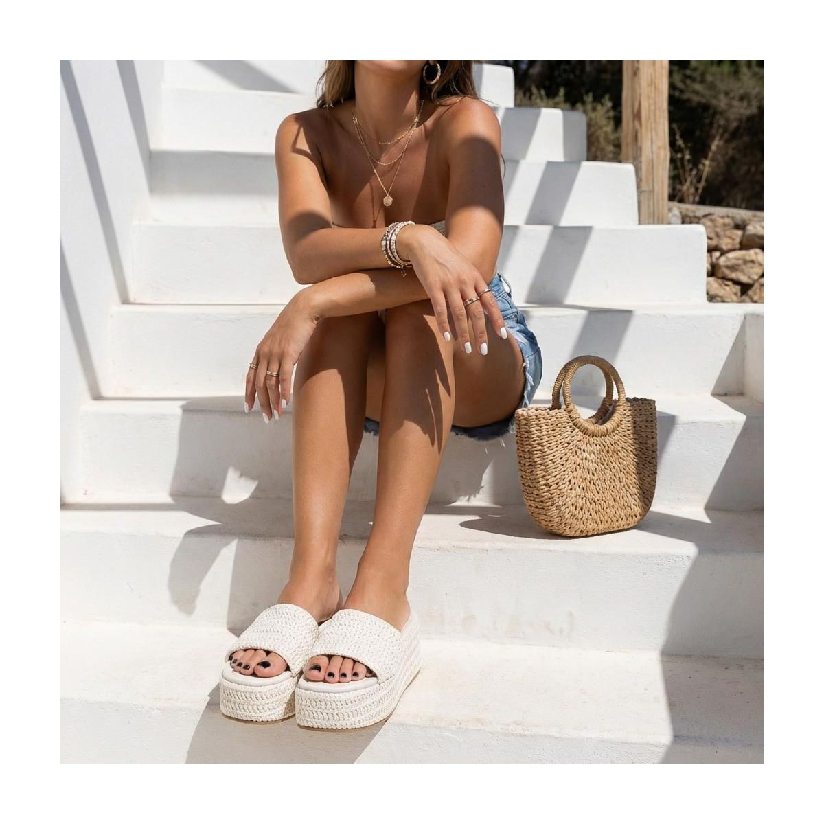 CUSHIONAIRE Carmen Platform Womens Sandals, Comfortable Slip On Espadrille Sandals for Women with... | Target