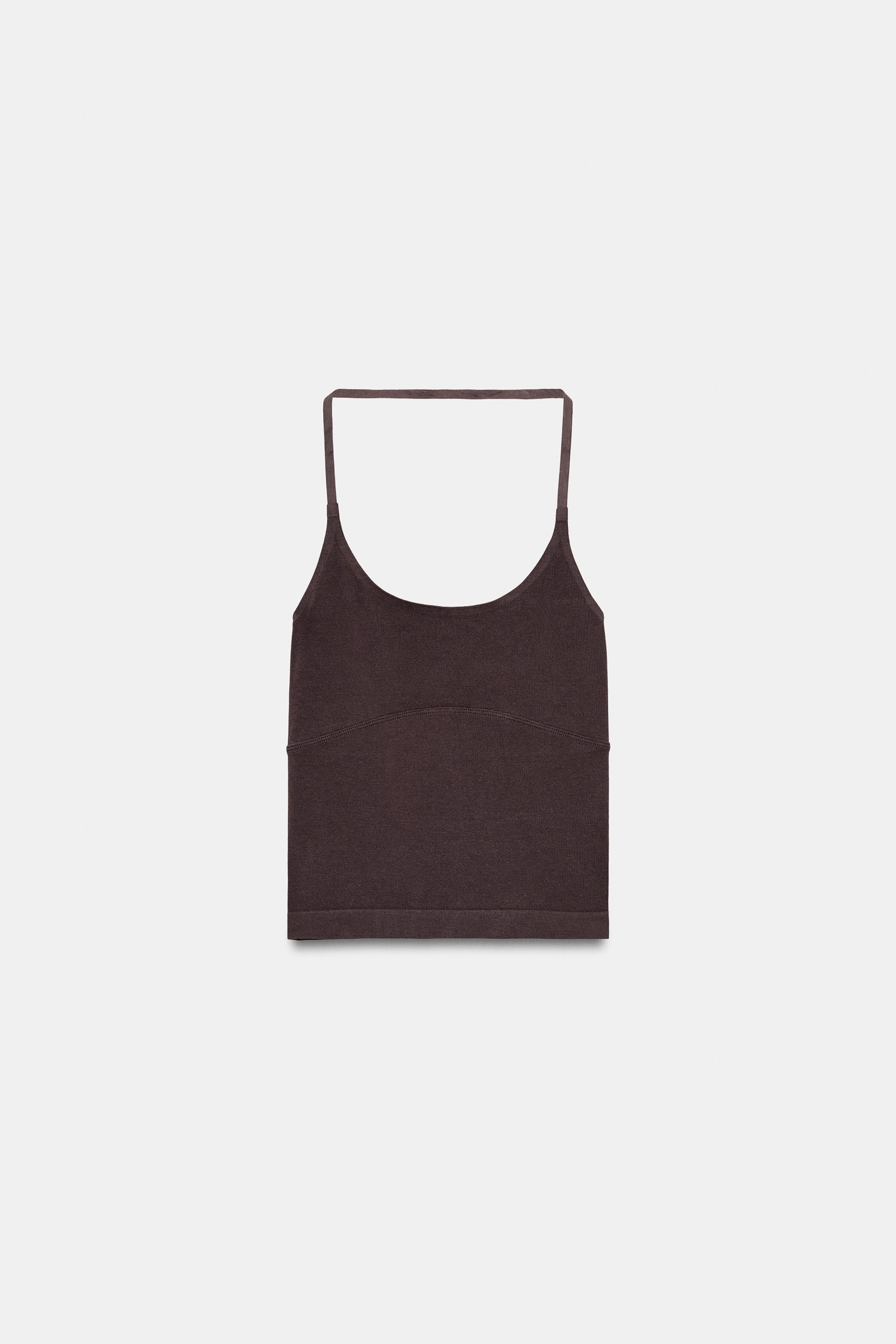 SEAMLESS HALTER TOP | Zara US