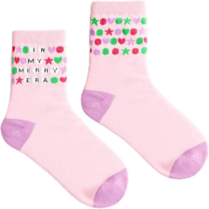 xo, Fetti In My Merry Era Socks | Eras Christmas Gift, Stocking Stuffer, Eras Tour White Elephant... | Amazon (US)