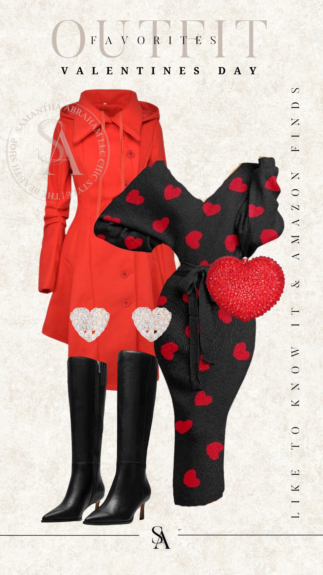 Chic red and black date night outfit 

 #LTKSeasonal #LTKOver40 #LTKStyleTip