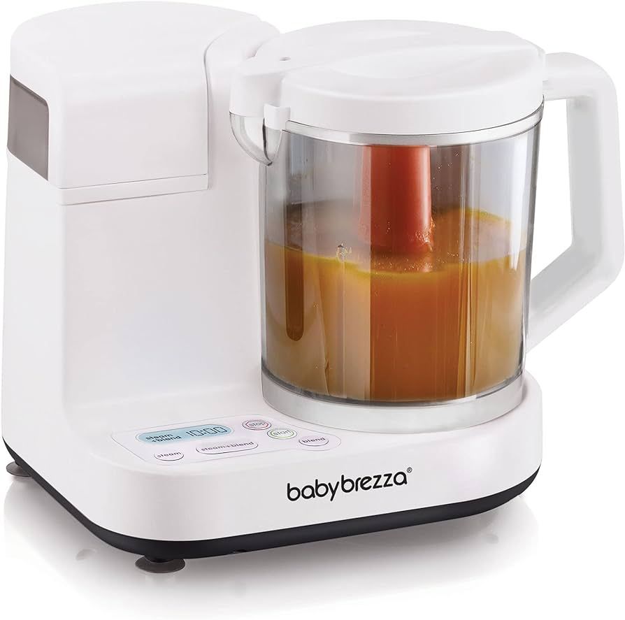 Baby Brezza Glass Baby Food Maker – Cooker and Blender to Steam and Puree Baby Food for Pouches... | Amazon (US)