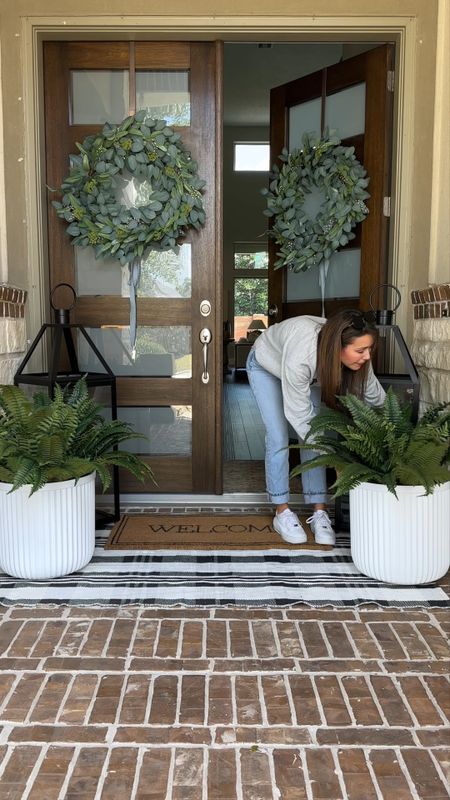 These viral Walmart planters are definitely worth the hype!! Yes I would much rather spend $30 on the look for less planters than the designer
Version. The faux ferns complete the look and are also linked here! #LTKhome #LTKstyletip

#LTKSeasonal #LTKFindsUnder100 #LTKVideo
