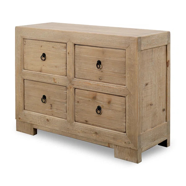 Darrnell 47'' Wide 4 Drawer Pine Solid Wood Sideboard | Wayfair North America