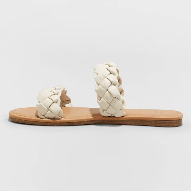 Women's Lucy Braided Slide Sandals - A New Day™ | Target