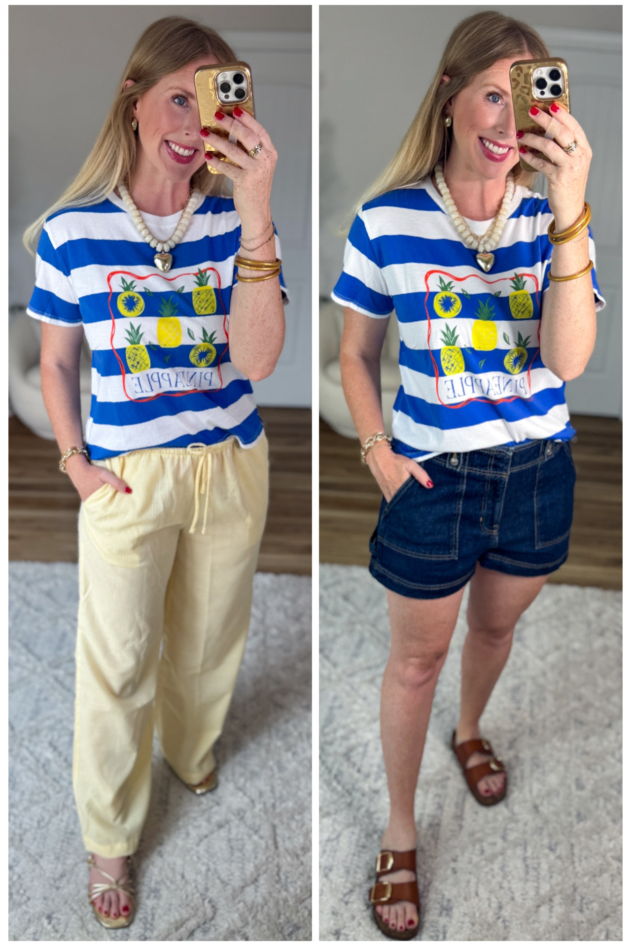 2 ways to wear this $8 pineapple tee from Walmart!

#LTKootd #LTKmomlife