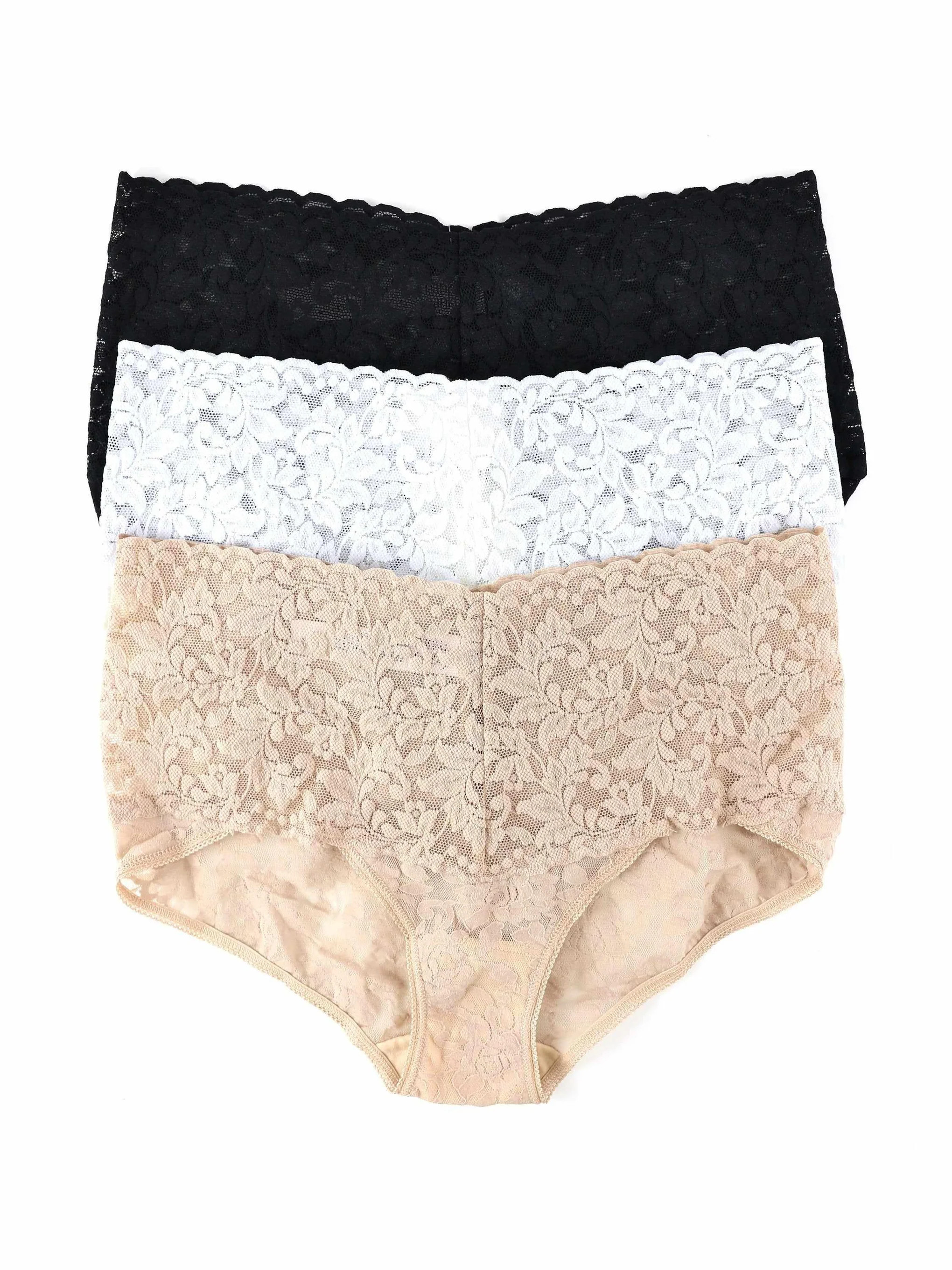 3 Pack Signature Lace® Retro V-kini | Hanky Panky