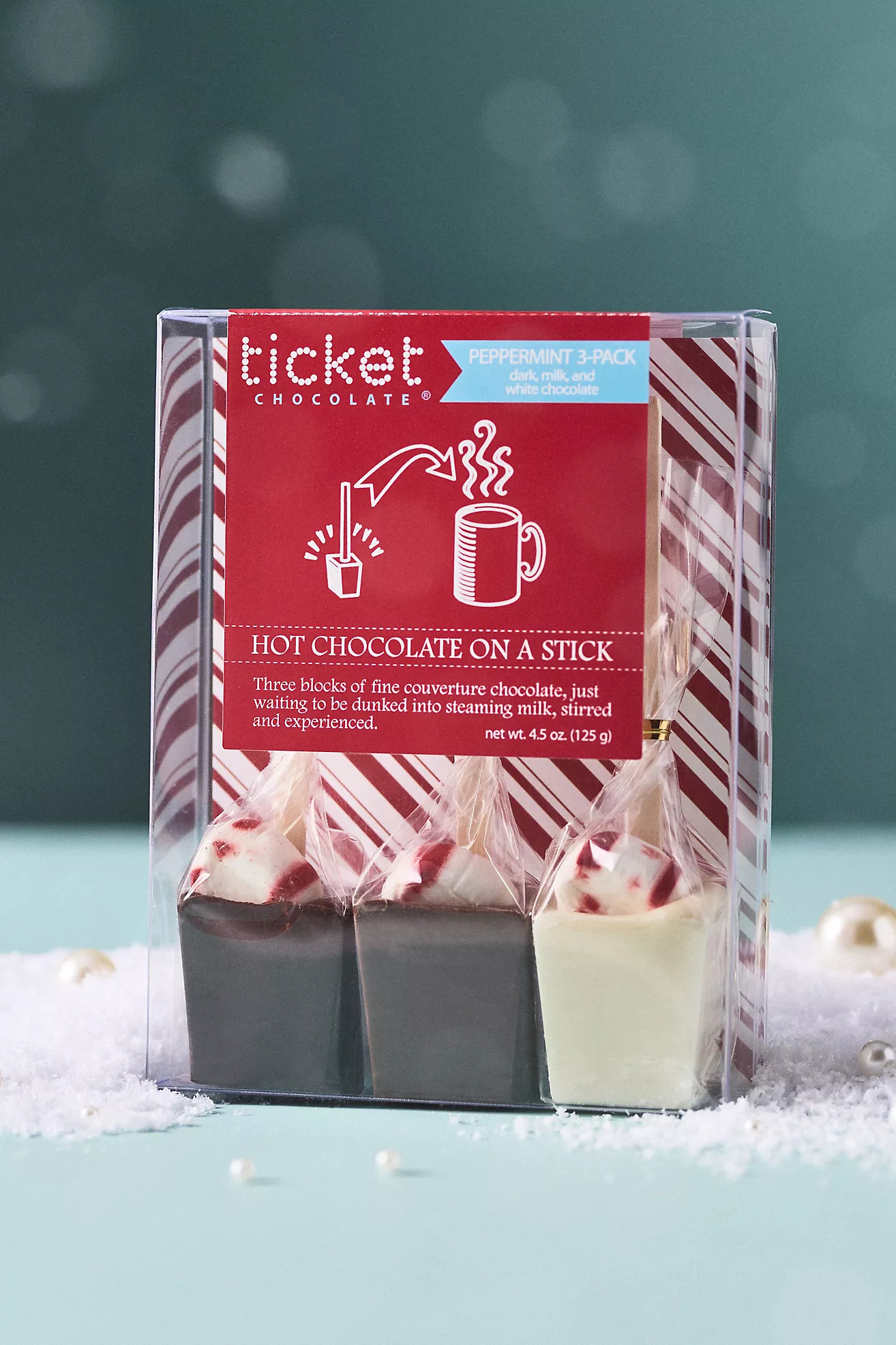 Peppermint Hot Chocolate on a Stick, Set of 3 | Anthropologie (US)