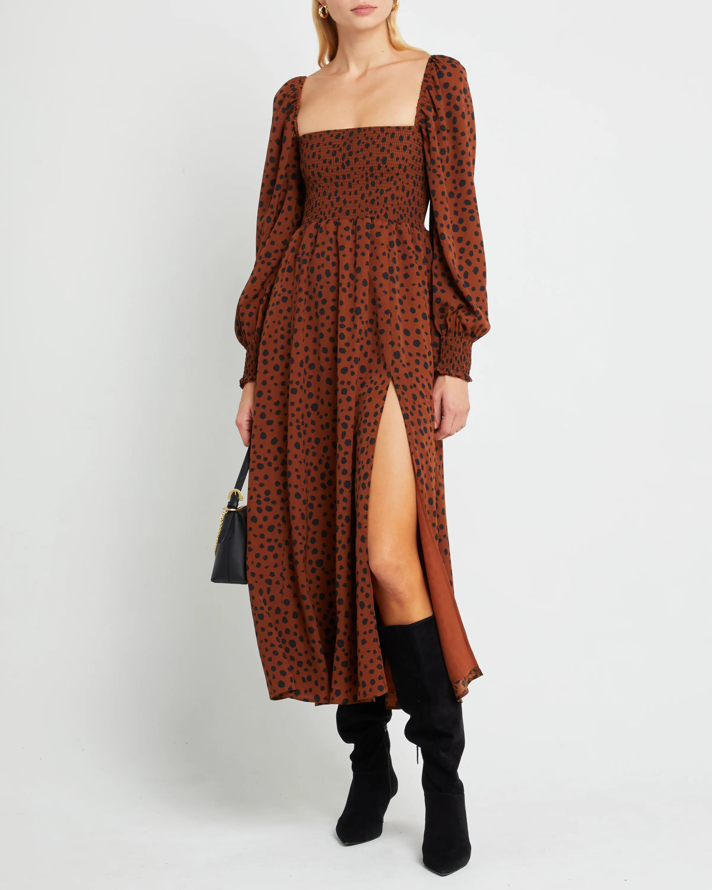 Classic Smocked Maxi Dress | Few Moda