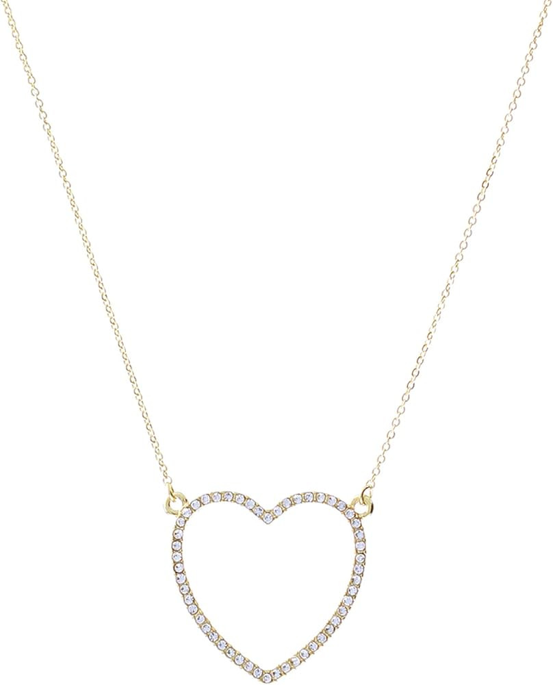 NTLX Heart Necklace for Women – Open Heart Pendant Necklace – Simple Delicate Cute – Adorne... | Amazon (US)