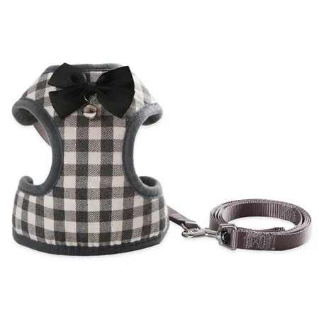 Carevas Dog Harness with Bowtie Step-in Vest Harness Leash Set Pet Cat Vest Dog Leash Set for Daily  | Walmart (US)