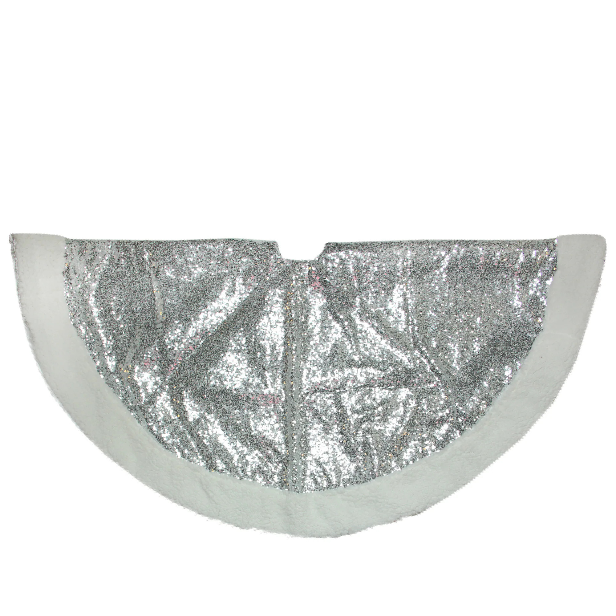 Northlight 47-in Silver Tree skirt | 32606242 | Lowe's