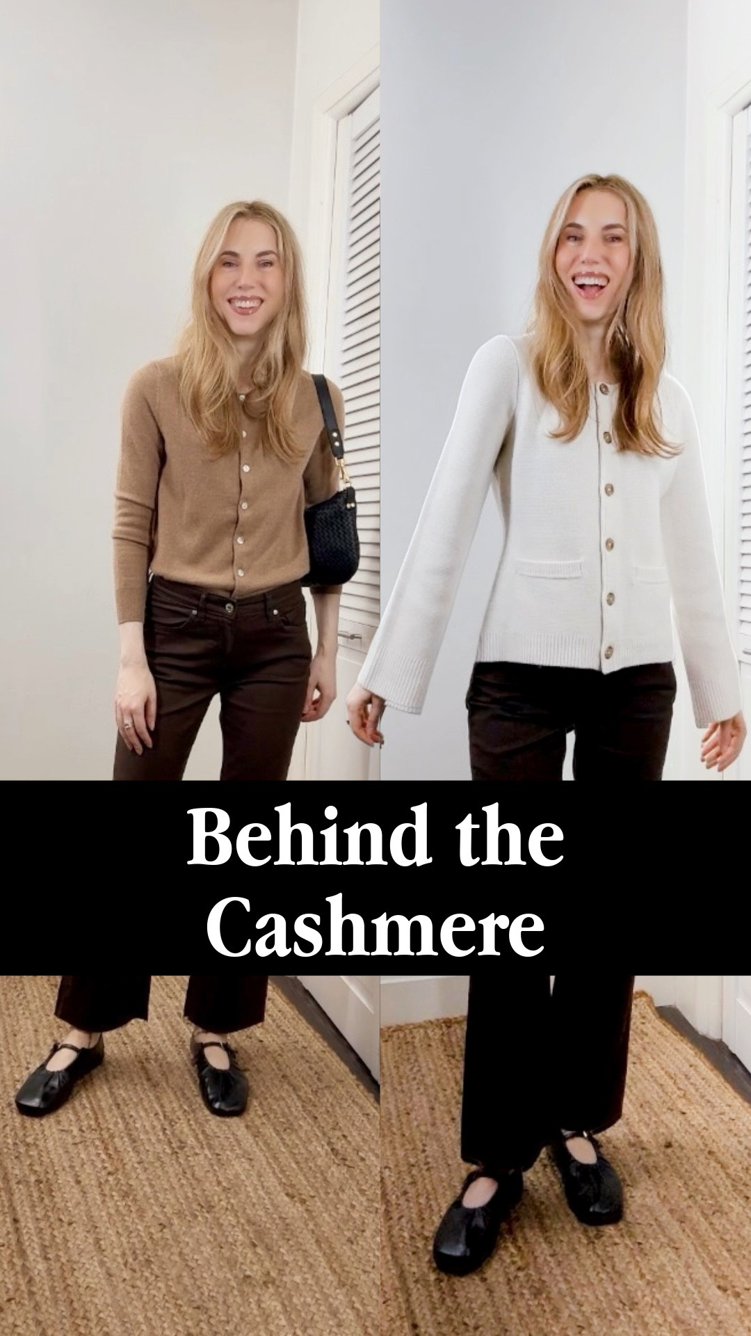 My cashmere picks from Quince for fall, as featured in my reel and beyond. Ultimately, it’s how a sweater looks and feels that makes it a star in my wardrobe. I’m wearing my usual size (S) in the Mongolian Cashmere Structured Cardigan (ivory), the Mongolian Cashmere Shrunken Cable Crewneck Sweater and Mongolian Cashmere Cardigan Sweater (teak, and I recommend scrunching up the sleeves on the cardigan. I’m 5’7”) 🤍 #quincepartner @onequince 🤍 cashmere crewneck | cotton cashmere | oversized cashmere | cashmere fisherman crewneck sweater | elevated essentials | office style | fall capsule wardrobe | modern quiet luxury

#LTKWorkwear #LTKSeasonal #LTKFindsUnder50