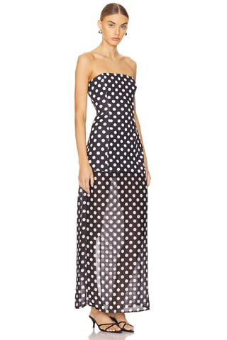 SNDYS x REVOLVE Chloe Dress in Black & White Polka Dot from Revolve.com | Revolve Clothing (Global)