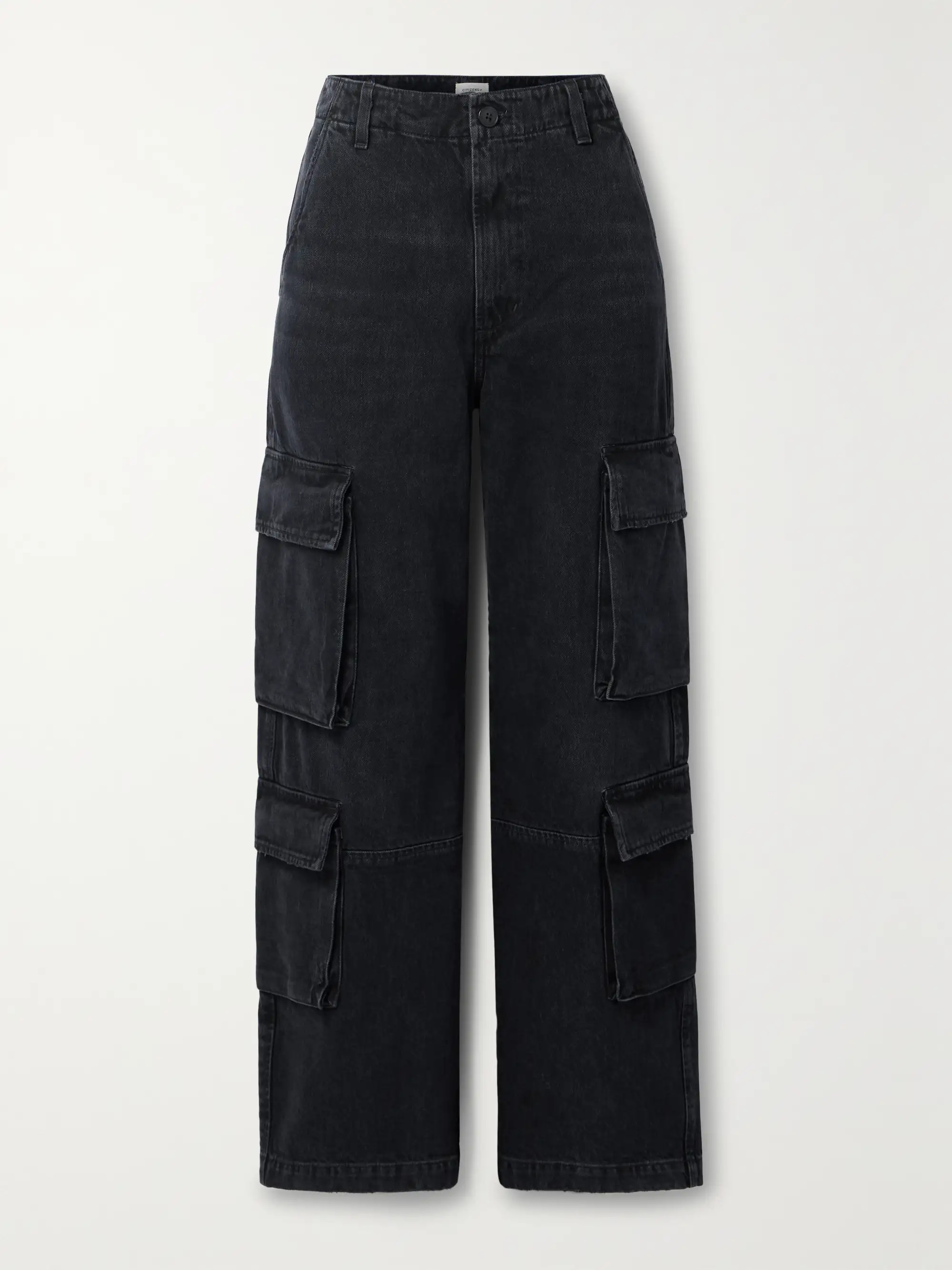 + NET SUSTAIN Delena Cargo hoch sitzende Jeans mit geradem Bein aus Bio-Denim | NET-A-PORTER (UK & EU)