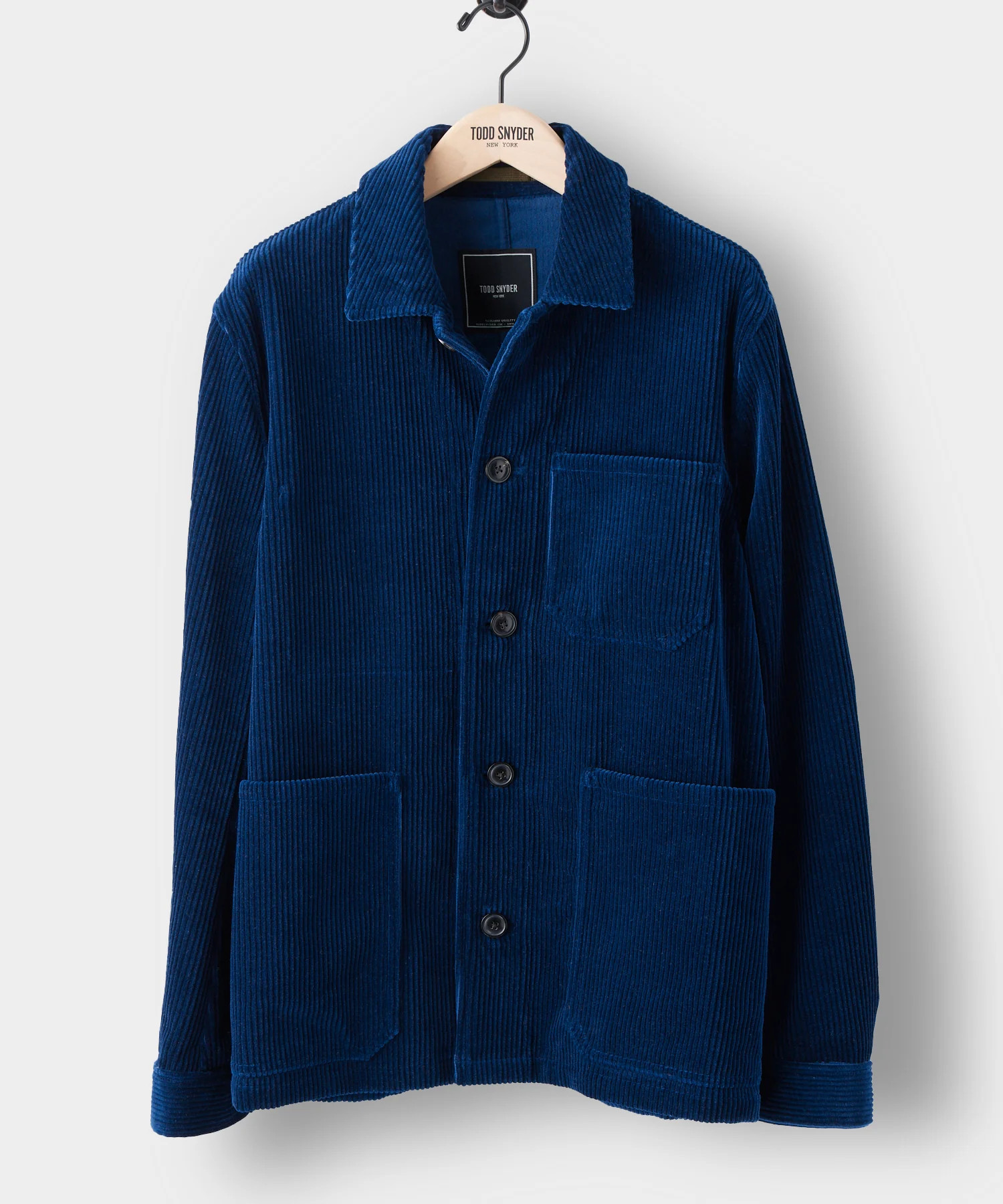 Italian Corduroy Chore Coat in Baltic Blue | Todd Snyder