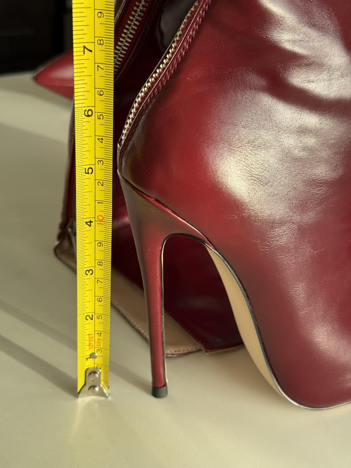 Thigh high boots for women striped Back zipper Burgundy Zebra Print Over the knee Sexy gold white... | Amazon (US)