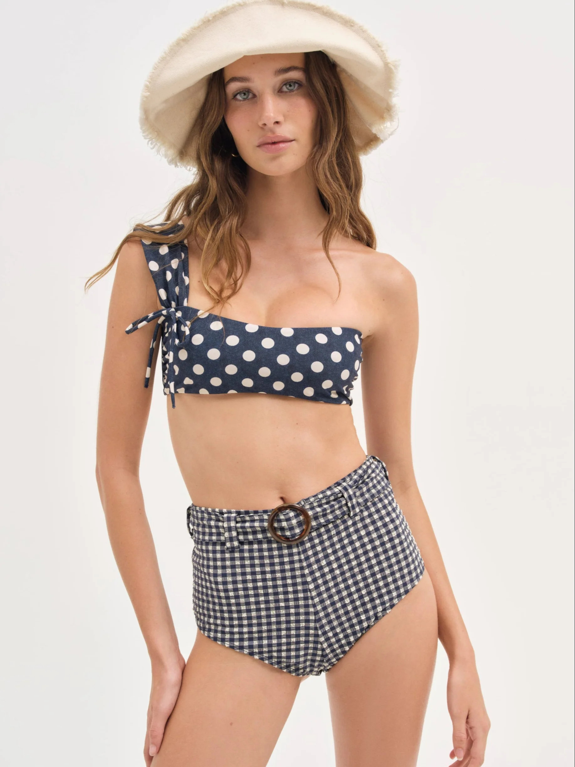 Gingham Swim Short | For Love & Lemons