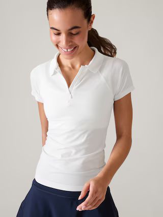 Momentum Seamless Polo Tee | Athleta