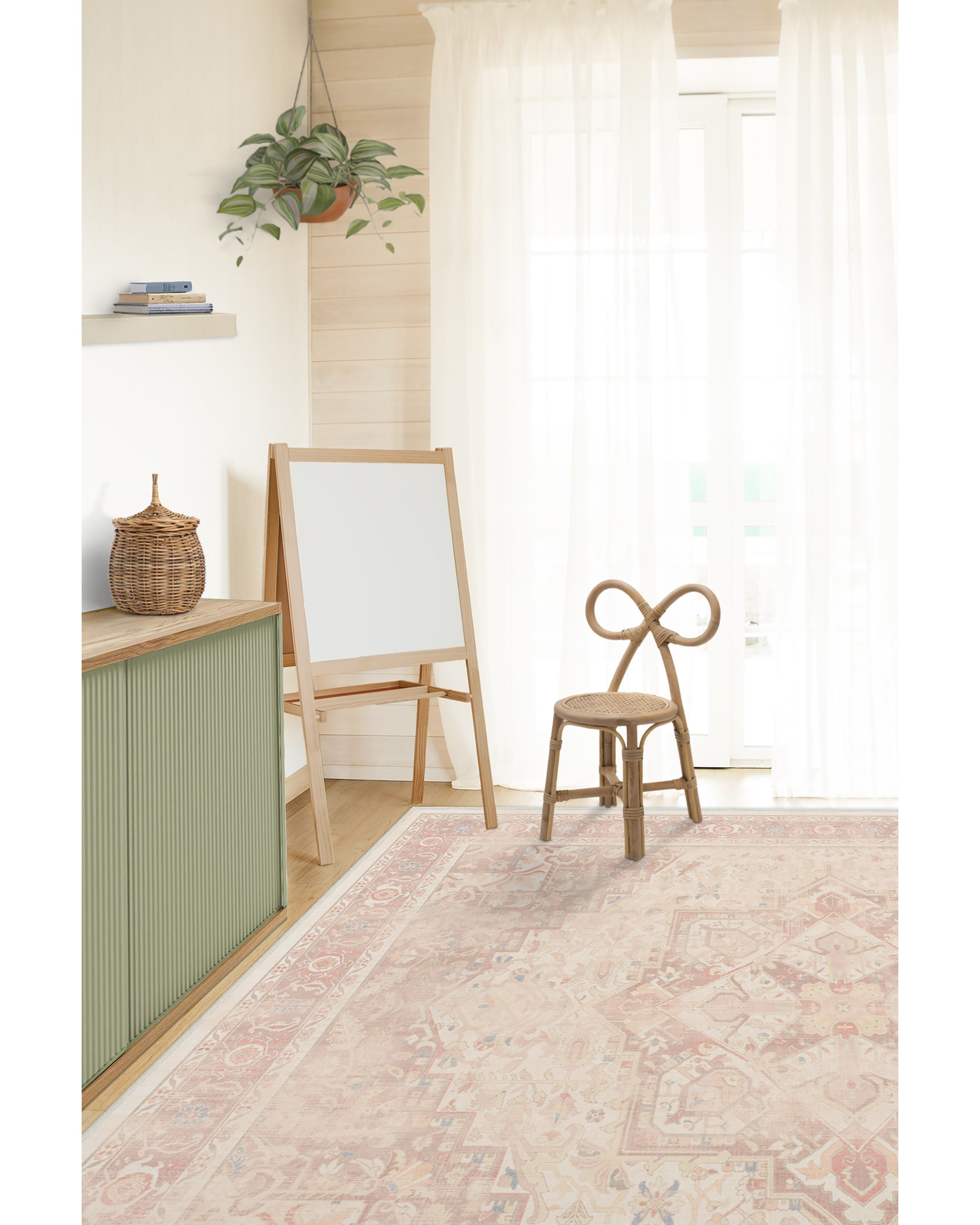 Kamran Soft Pink Rug | Ruggable