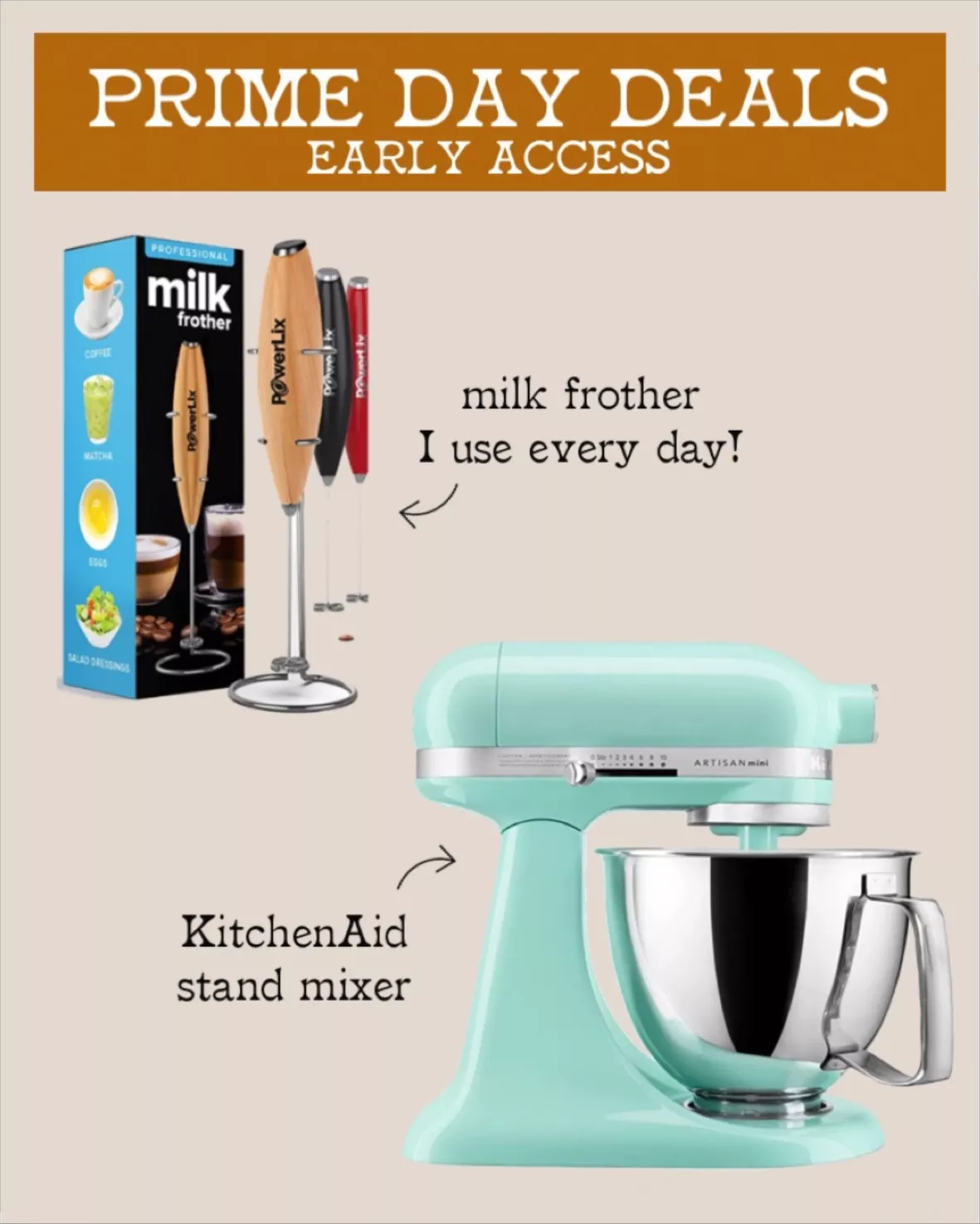 PowerLix Milk Frother Handheld … curated on LTK