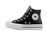 Converse Women's Chuck Taylor All Star Lift Clean Sneaker, Black/Black/White, 9.5 M US | Amazon (US)