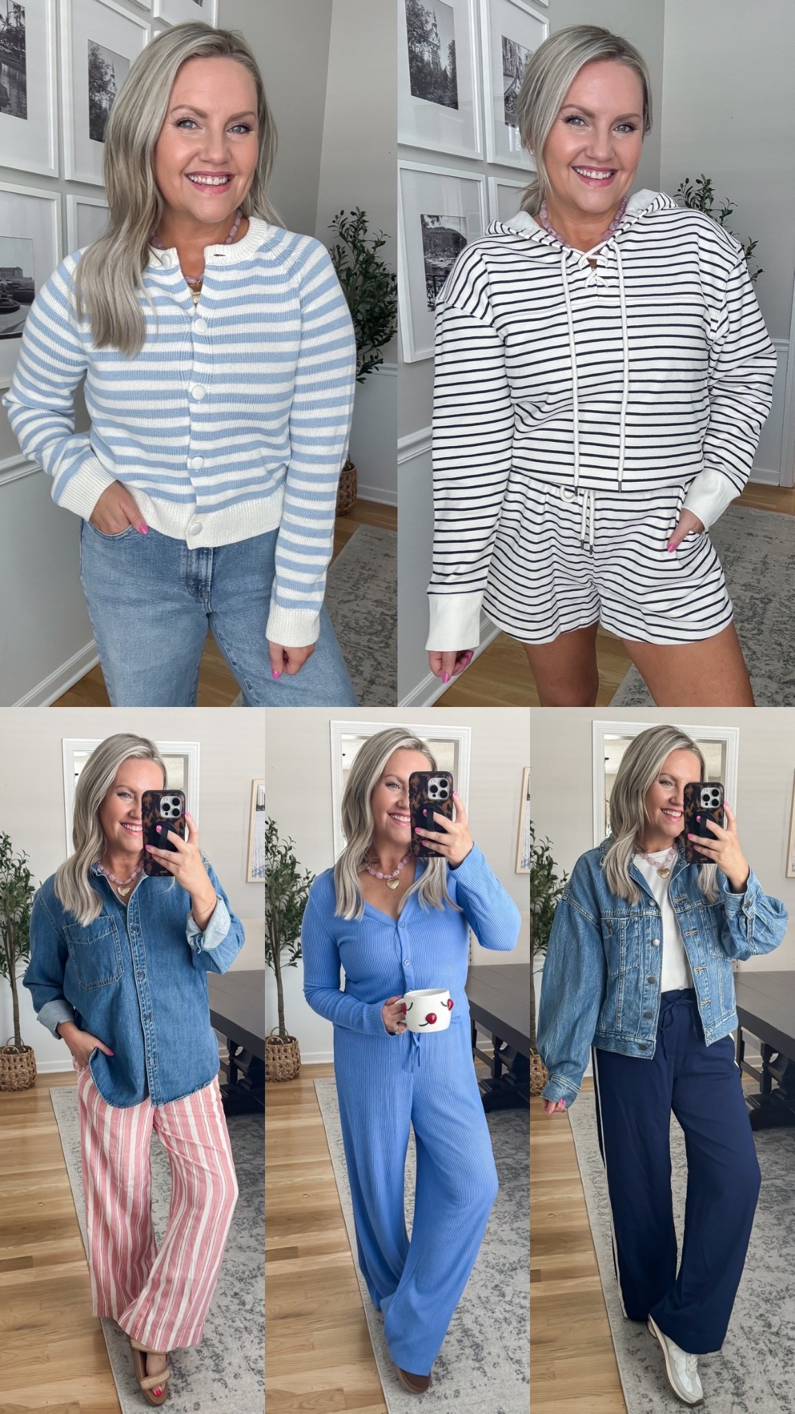Target new spring arrivals! 🌸 pants, denim shirt and denim jacket all on sale!! 
I’m in size small in all bottoms & tops. Size medium in the denim shirt and denim jacket. 
Spring outfit 
Denim shirt
Denim jacket 
Pull on pants 
Track pants 
PJ set 

#LTKSeasonal #LTKOver40