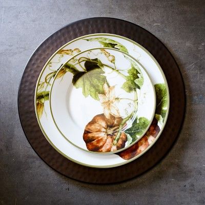 Botanical Pumpkin Dinner Plates, Set of 4 | Williams-Sonoma