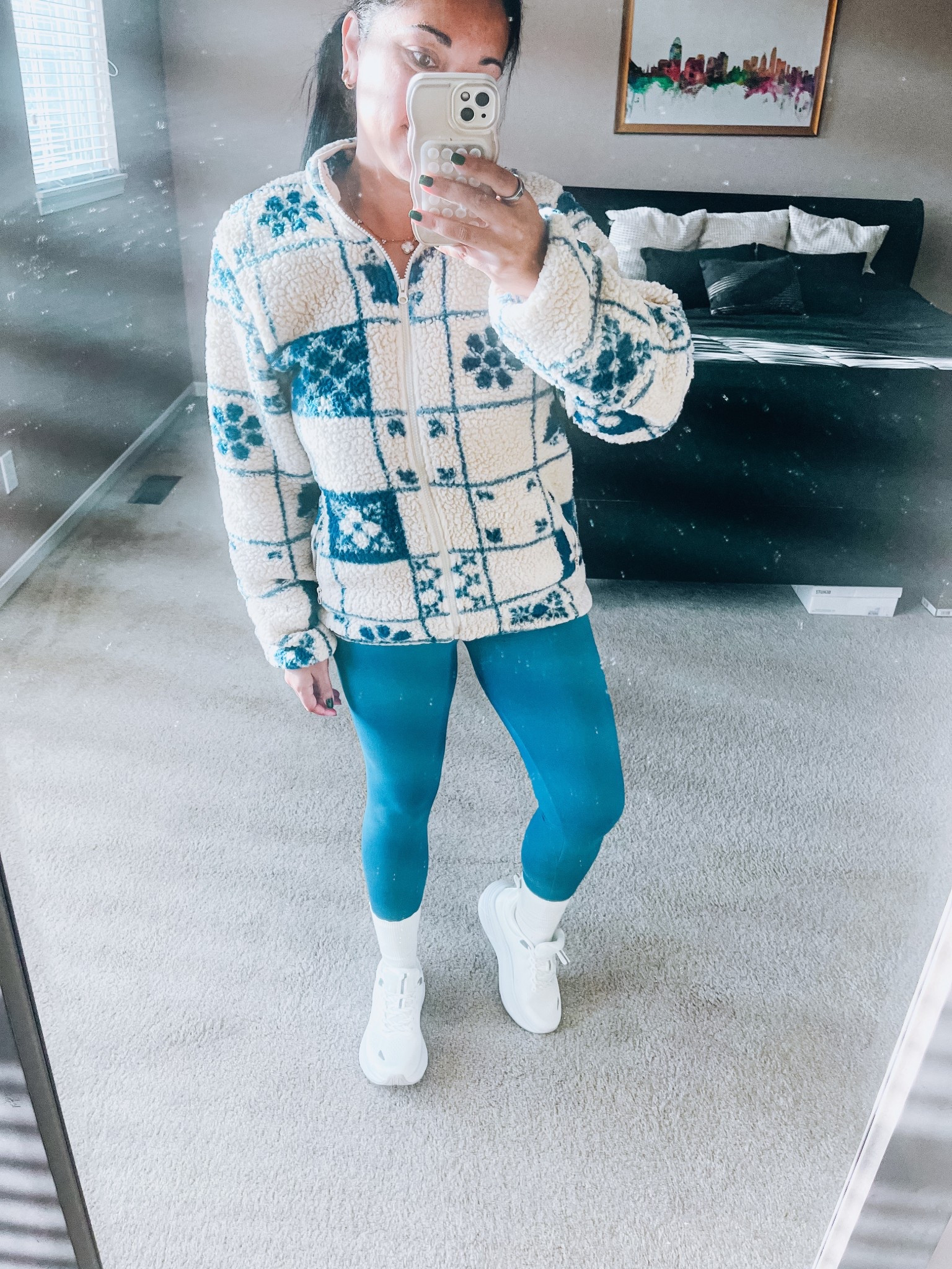 Walmart fleece under $25
Amazon leggings - under $10 - TTs (run slightly big since sizing is in between)
Amazon sneakers - under $100 - TTS
Amazon socks - under $15 for 6 pairs


#LTKActive #LTKSaleAlert #LTKFindsUnder100