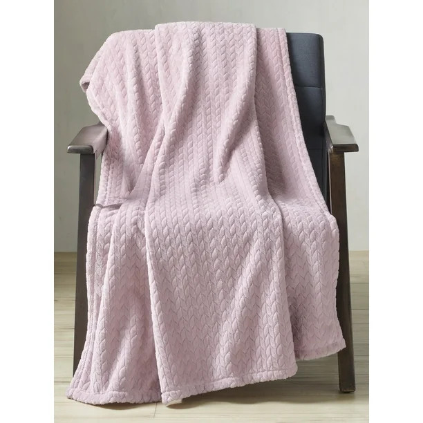 Better Homes & Gardens Pink Velvet Plush Throw, 50" x 72" | Walmart (US)