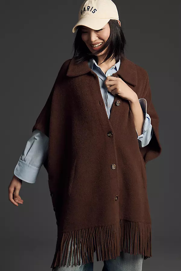 Mink Eyelash Fringe Coatigan Jacket | Anthropologie (US)